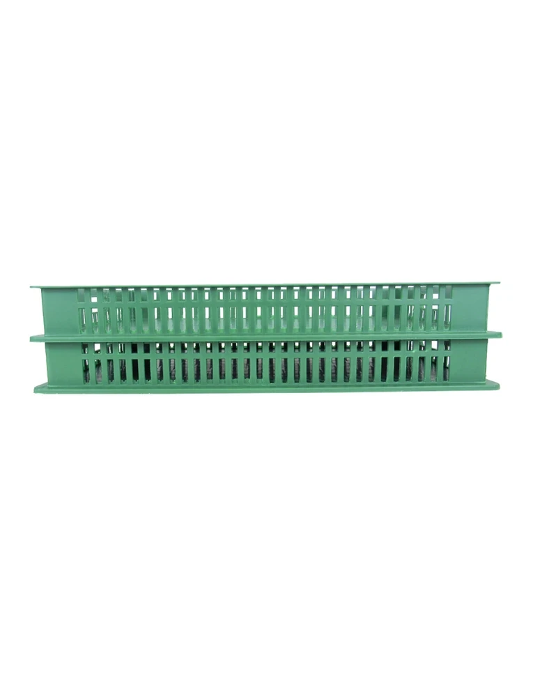 Ящик 740х465х95 дно сплошное, стенки перфорированные зелёный Ящик 740х465х95 дно сплошное, стенки перфорированные зелёный