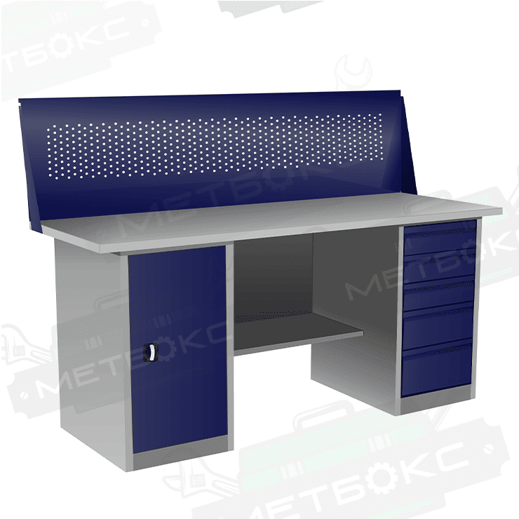 Верстак с тумбой и драйвером ВП-4Т/1,6 с экраном купить в Сургуте Верстак с тумбой и драйвером ВП-4Т/1,6 с экраном купить в Сургуте