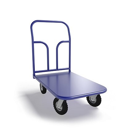 Платформенная тележка ТП 2 (г/п 300 кг, 900x600 мм, колеса пневматические 250 мм) купить в Сургуте Платформенная тележка ТП 2 (г/п 300 кг, 900x600 мм, колеса пневматические 250 мм) купить в Сургуте