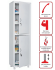 Медицинский шкаф HILFE МД 1 1657/SS купить в Сургуте