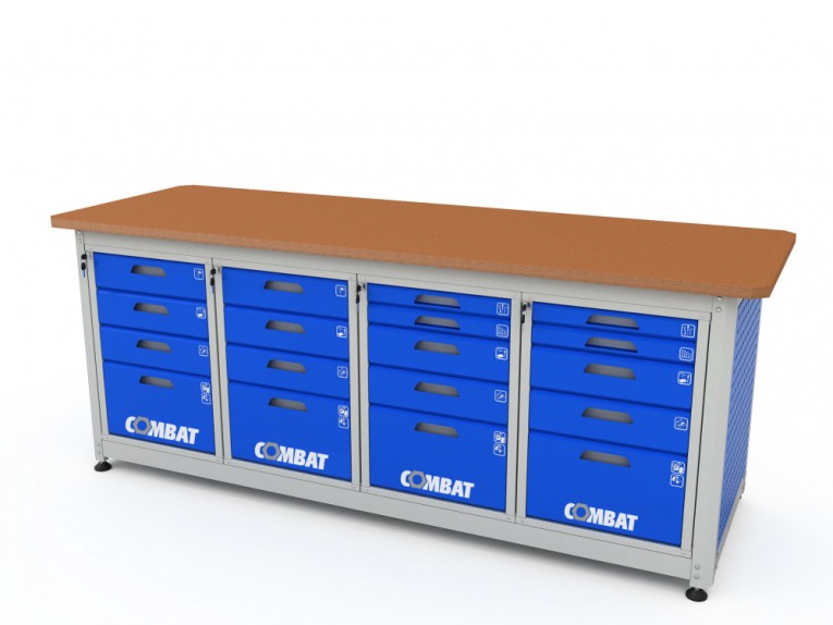Верстак четырехтумбовый COMBAT 44455.2340 купить в Сургуте Верстак четырехтумбовый COMBAT 44455.2340 купить в Сургуте