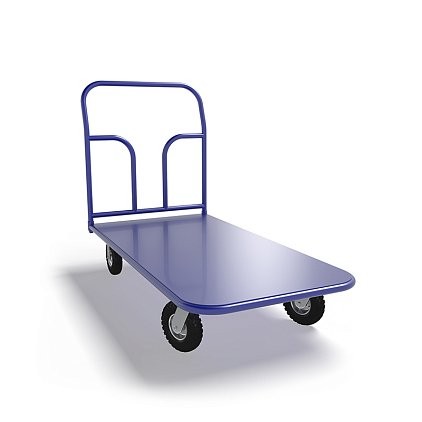 Платформенная тележка ТП 4 (г/п 300 кг, 1200x600 мм, колеса пневматические 250 мм) купить в Сургуте Платформенная тележка ТП 4 (г/п 300 кг, 1200x600 мм, колеса пневматические 250 мм) купить в Сургуте