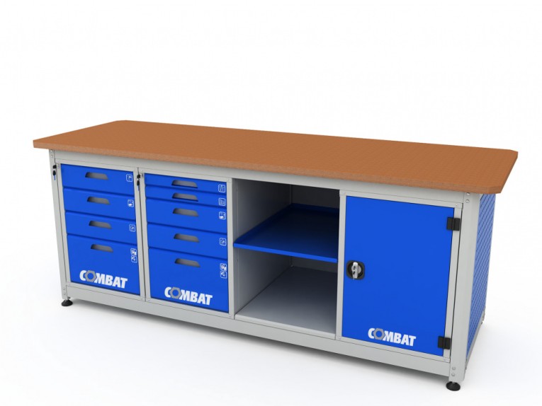 Верстак четырехтумбовый COMBAT 44501.2340 купить в Сургуте Верстак четырехтумбовый COMBAT 44501.2340 купить в Сургуте