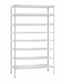 Стеллаж металлический Титан МС-500 2300х1200х300 8 полок Стеллаж металлический Титан МС-500 2300х1200х300 8 полок