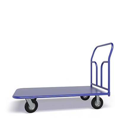 Платформенная тележка ТП 4 (г/п 300 кг, 1200x600 мм, колеса пневматические 270 мм) купить в Сургуте Платформенная тележка ТП 4 (г/п 300 кг, 1200x600 мм, колеса пневматические 270 мм) купить в Сургуте