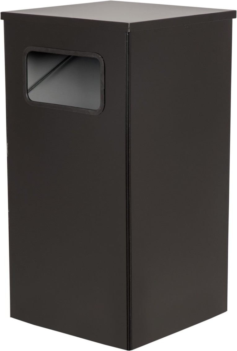 Урна 80 литров Квадро-19 черный купить в Сургуте