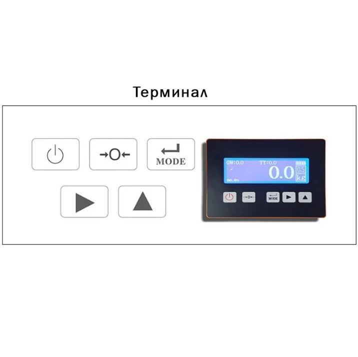 Гидравлическая рохля с весами CBY-I 2500 PDP (г/п 2500 кг, вилы 1150x550 мм) NIULI купить в Сургуте