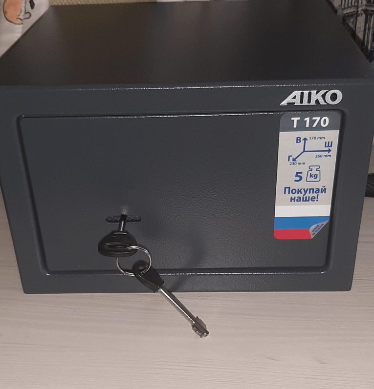 Мебельный сейф Aiko T-170 KL купить в Сургуте Мебельный сейф Aiko T-170 KL купить в Сургуте