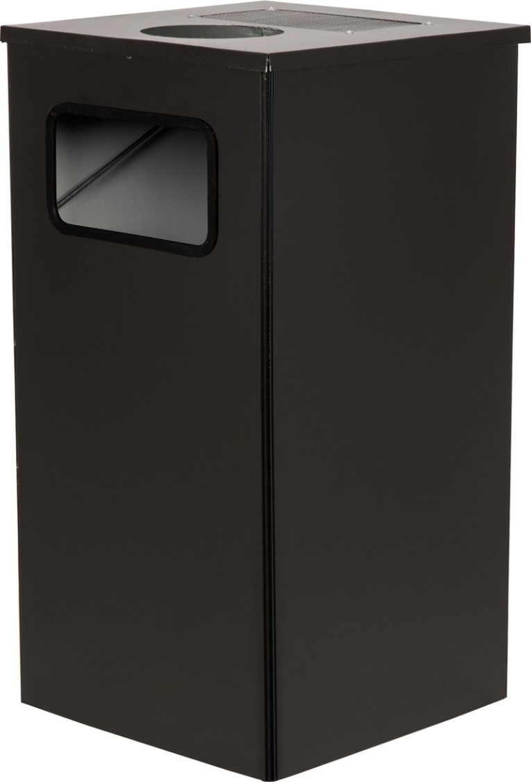 Урна 80 литров Квадро-11 черный купить в Сургуте