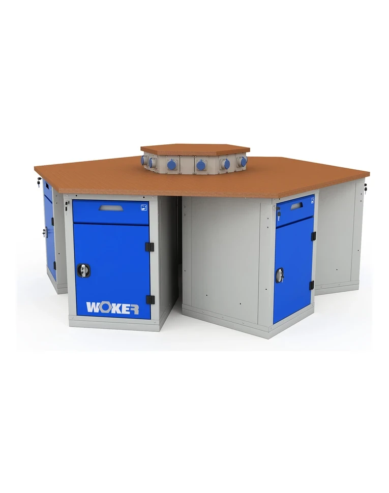 Верстак шеститумбовый WOKER PRO 6002.2500 купить в Сургуте