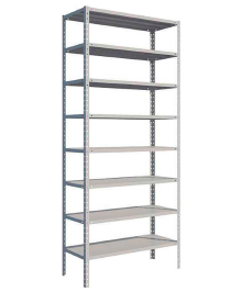 Стеллаж MS Strong 2550х1200х400 8 полок Стеллаж MS Strong 2550х1200х400 8 полок