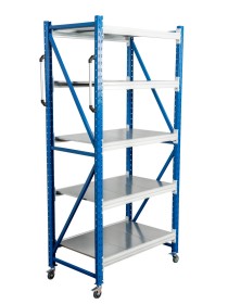 Стеллаж мобильный БиКом СТ-4 250x180x90 5 полок