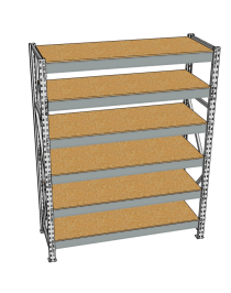 Стеллаж грузовой СГР 2000x2100x600 6 полок (ДСП) Стеллаж грузовой СГР 2000x2100x600 6 полок (ДСП)