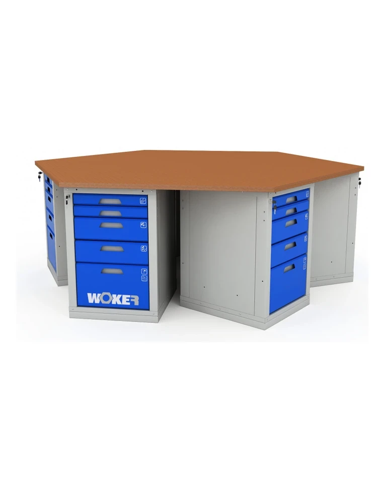 Верстак шеститумбовый WOKER PRO 6005.2500 купить в Сургуте