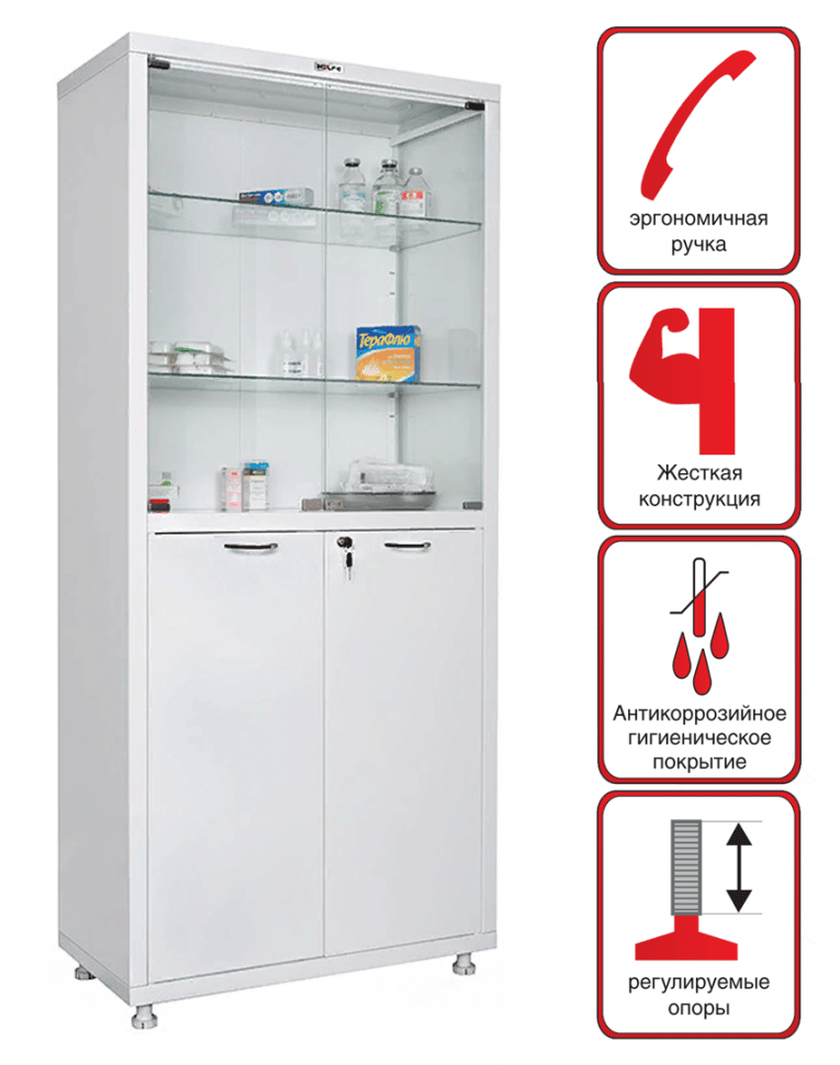 Медицинский шкаф HILFE МД 2 1780/SG купить в Сургуте