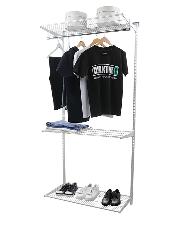 Гардеробная система Практик Home Basic G90 белая купить в Сургуте