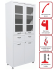 Медицинский шкаф HILFE МД 2 1780 R-1 купить в Сургуте