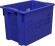 Ящик 600х400х400 дно сплошное, стенки перфорированные синий купить в Сургуте Ящик 600х400х400 дно сплошное, стенки перфорированные синий купить в Сургуте