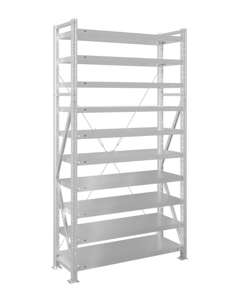 Стеллаж MS U 2000x700x500 10 полок (400 кг, металл) купить в Сургуте