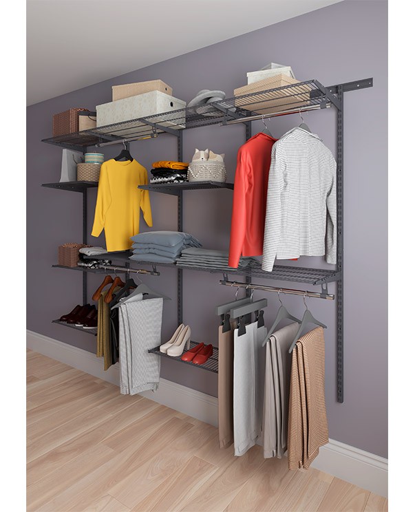 Гардеробная система Практик Home Max G240 графит купить в Сургуте Гардеробная система Практик Home Max G240 графит купить в Сургуте