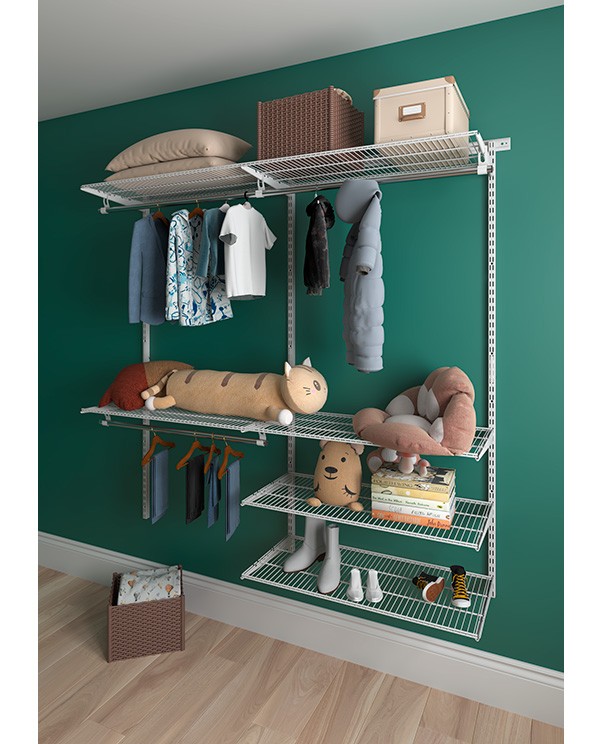 Гардеробная система Практик Home Optima G180 белая купить в Сургуте