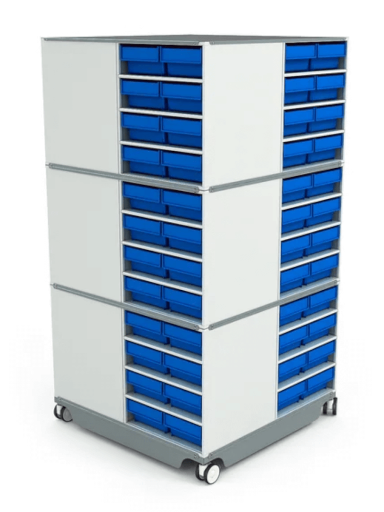 КП-01 Кассетница поворотная с синими ящиками купить в Сургуте КП-01 Кассетница поворотная с синими ящиками купить в Сургуте