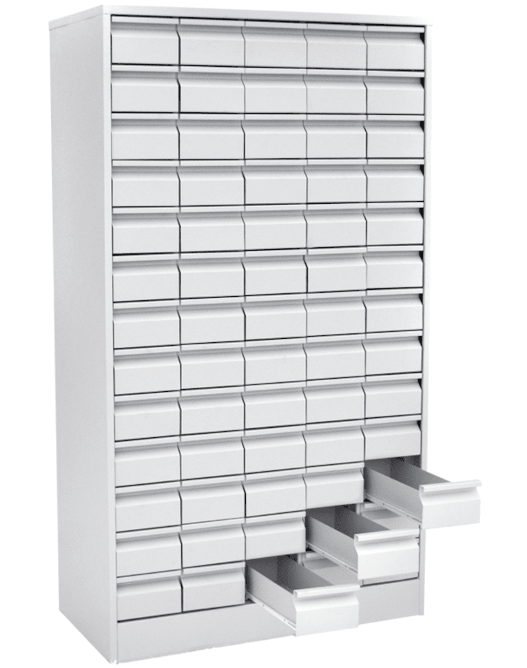 Шкаф картотечный для библиотечных карточек (65 ящиков) купить в Сургуте