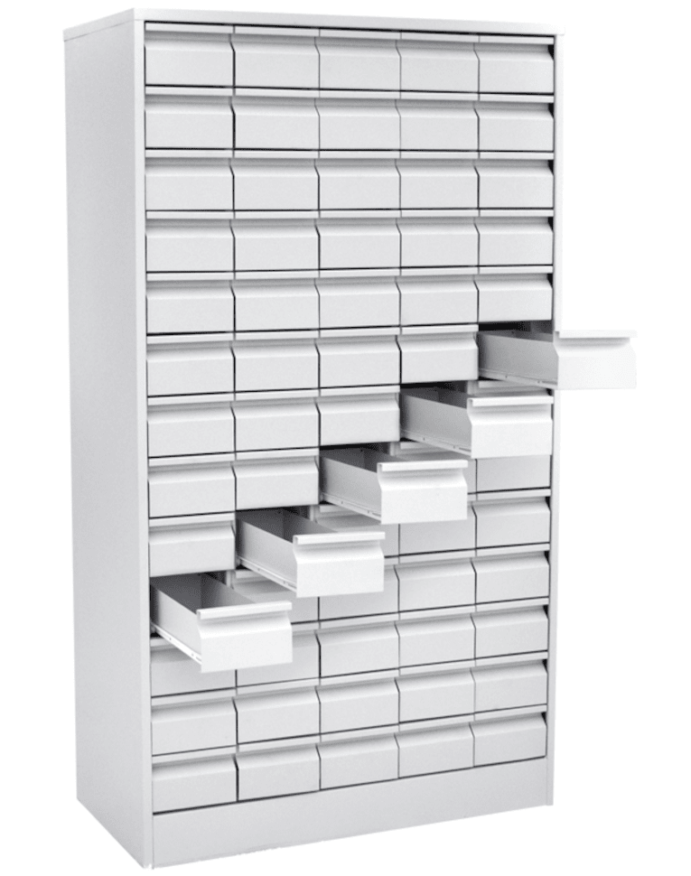 Шкаф картотечный для библиотечных карточек (65 ящиков) купить в Сургуте