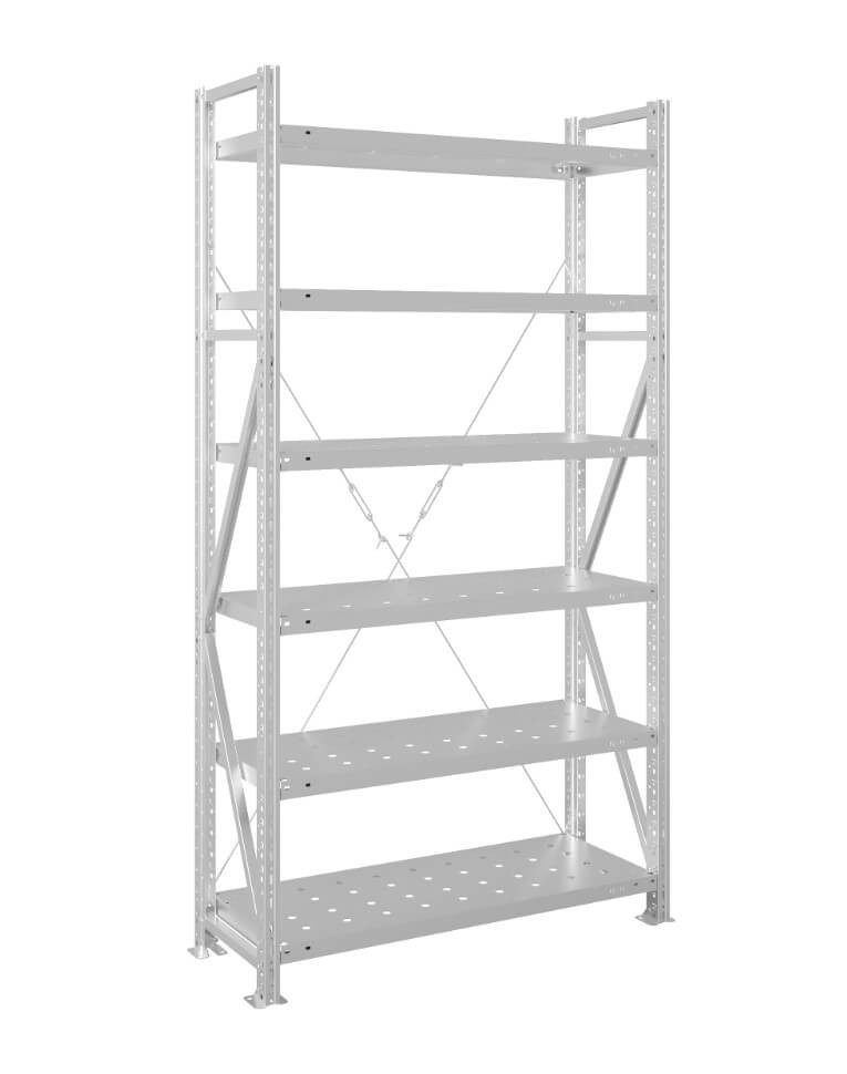 Стеллаж MS U 3000x700x1000 6 полок (400 кг, перф) купить в Сургуте