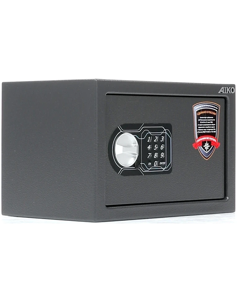 Сейф для пистолета Aiko TT-200 EL, закрытый вид слева Сейф для пистолета Aiko TT-200 EL, закрытый вид слева