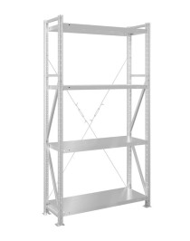 Стеллаж MS U 2500x700x400 4 полки (300 кг, металл)