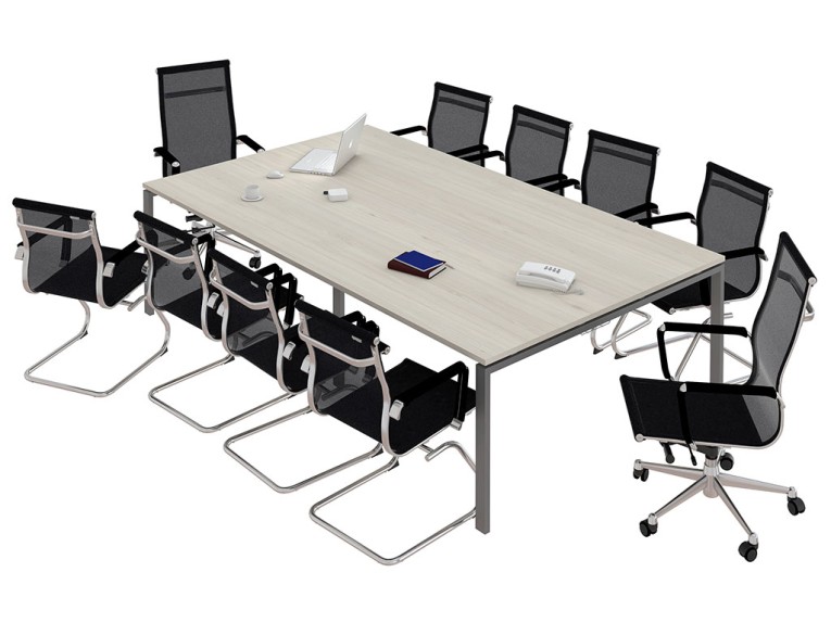 Стол для переговоров NT 320х144 вяз натуральный/антрацит купить в Сургуте