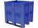 BoxPallet 1300х1150х1250 сплошной, на 3 полозьях синий купить в Сургуте