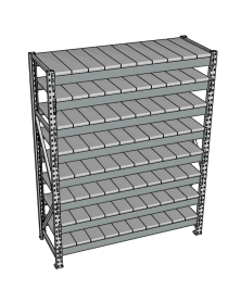 Стеллаж грузовой СГР 2000x1800x600 8 полок (металл) Стеллаж грузовой СГР 2000x1800x600 8 полок (металл)