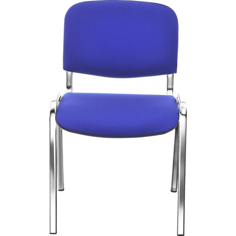 Стул Изо (синяя ткань, хром) купить в Сургуте