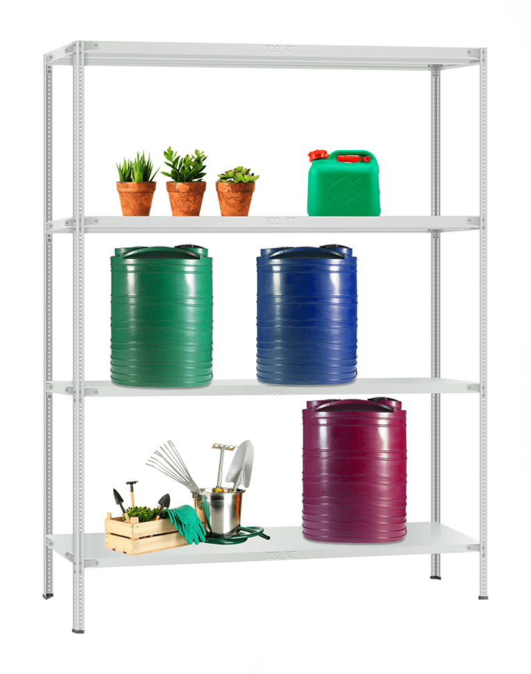 Стеллаж металлический Титан МС-900 3000x1000x300 4 полки купить в Сургуте