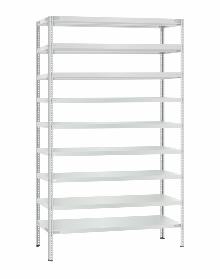 Стеллаж металлический Титан МС-500 2300х1200х600 9 полок купить в Сургуте