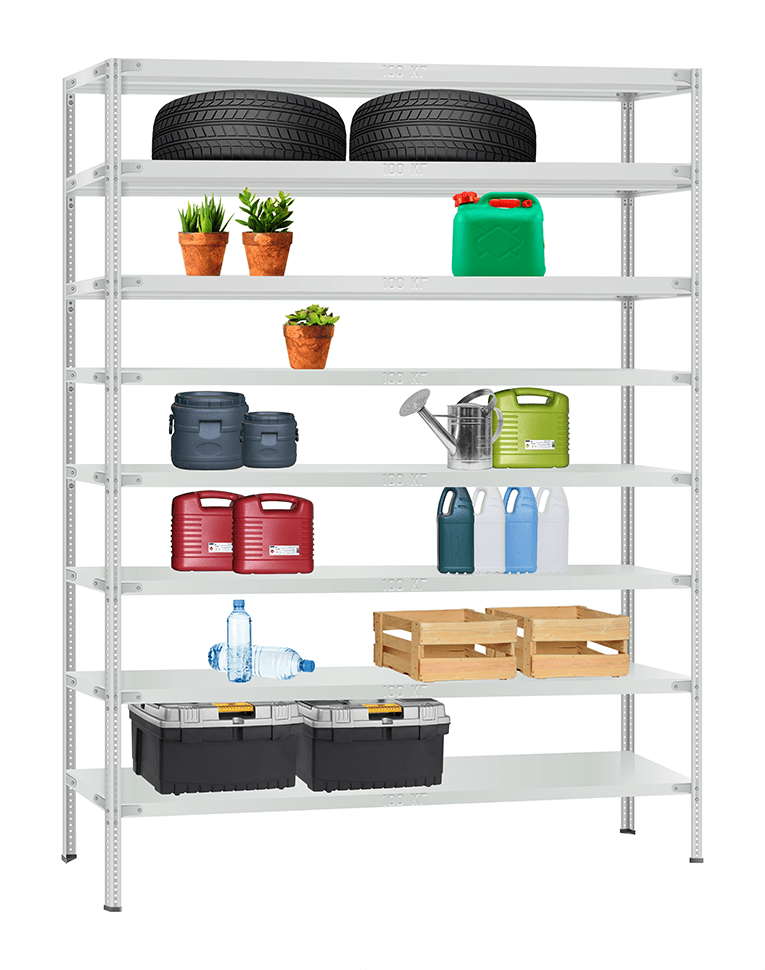 Стеллаж металлический Титан МС-900 2000x1000x600 8 полок купить в Сургуте