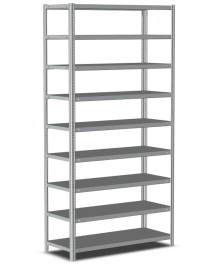 Стеллаж металлический Титан МС-500 1500х1200х400 9 полок Стеллаж металлический Титан МС-500 1500х1200х400 9 полок
