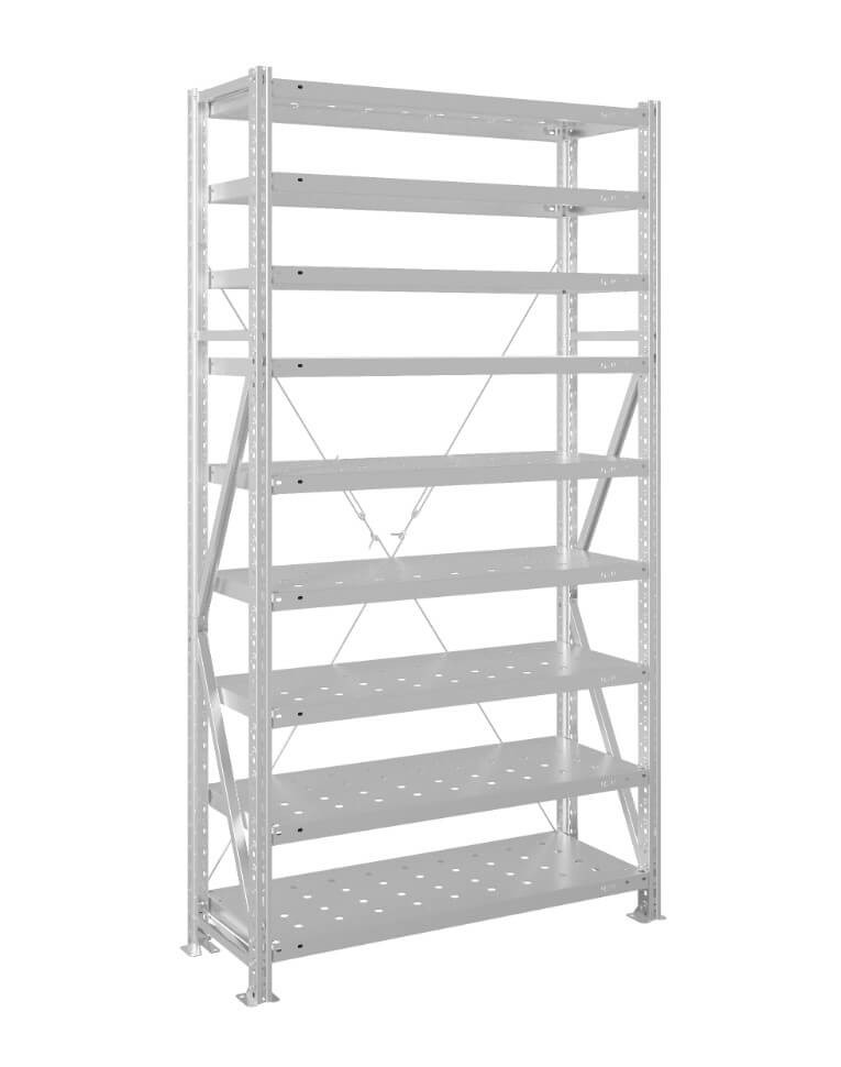 Стеллаж MS U 2000x1000x300 9 полок (300 кг, перф) купить в Сургуте