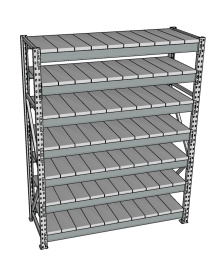 Стеллаж грузовой СГР 3000x1200x600 7 полок (металл) Стеллаж грузовой СГР 3000x1200x600 7 полок (металл)