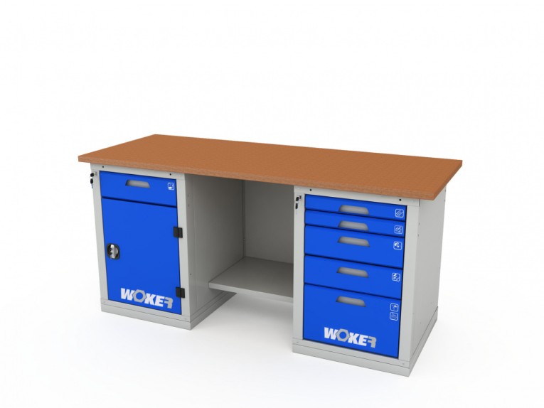 Верстак двухтумбовый WOKER PRO 2205.1800 купить в Сургуте Верстак двухтумбовый WOKER PRO 2205.1800 купить в Сургуте
