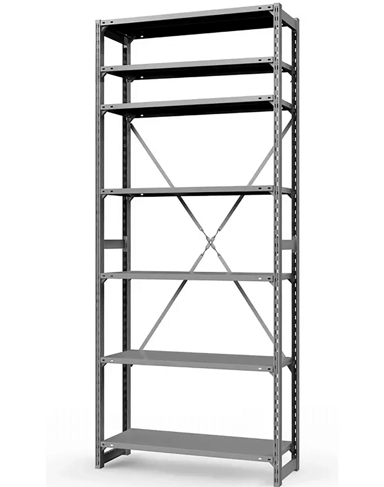 Стеллаж ТСУ 2500x700x800 7 полок (150 кг, металл) купить в Сургуте