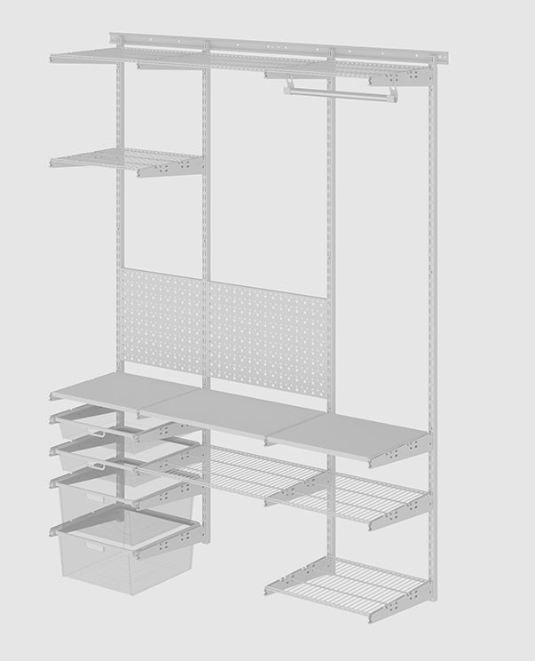Гардеробная система Практик Home Дача 1 купить в Сургуте Гардеробная система Практик Home Дача 1 купить в Сургуте