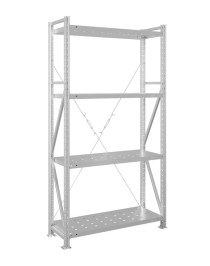 Стеллаж MS U 2500x700x400 4 полки (200 кг, перф) Стеллаж MS U 2500x700x400 4 полки (200 кг, перф)