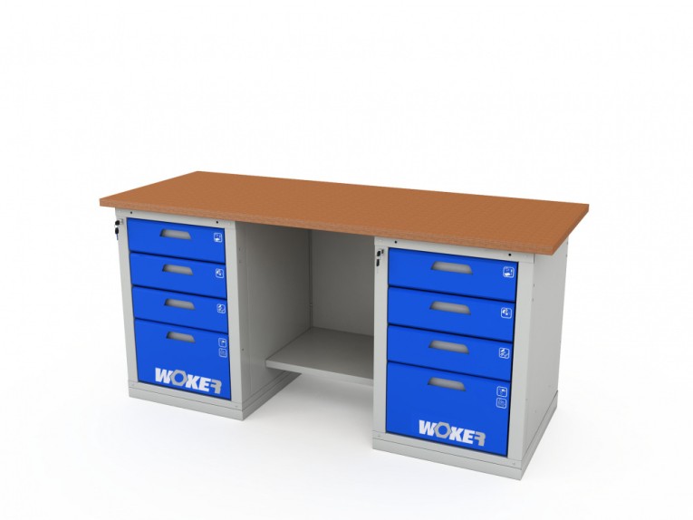 Верстак двухтумбовый WOKER PRO 2404.1800 купить в Сургуте Верстак двухтумбовый WOKER PRO 2404.1800 купить в Сургуте