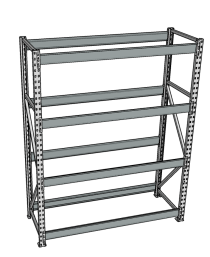 Стеллаж грузовой СГР 3000x1800x800 4 полки (без настила) Стеллаж грузовой СГР 3000x1800x800 4 полки (без настила)