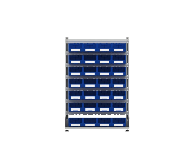 Стеллаж для пластиковых лотков SORTEX двухсторонний 1500x1000x800.03 купить в Сургуте Стеллаж для пластиковых лотков SORTEX двухсторонний 1500x1000x800.03 купить в Сургуте