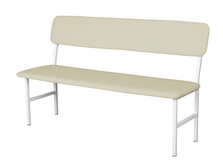 Банкетка медицинская со спинкой МД БС (слоновая кость) купить в Сургуте