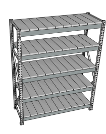 Стеллаж грузовой СГР 2000x2100x600 5 полок (металл) Стеллаж грузовой СГР 2000x2100x600 5 полок (металл)